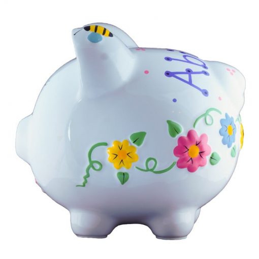 Bee and Flower Large Piggy Bank