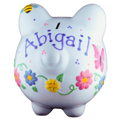 Bee and Flower Large Piggy Bank