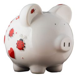 Red Ladybug Piggy Bank - Large
