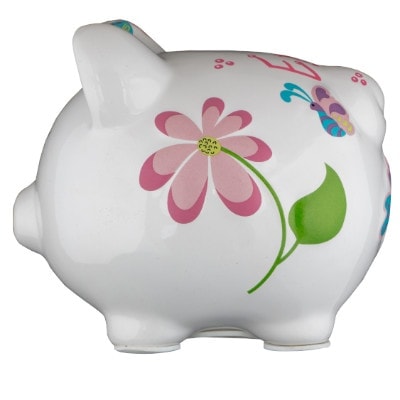 Small Butterfly Dragonfly Piggy Bank
