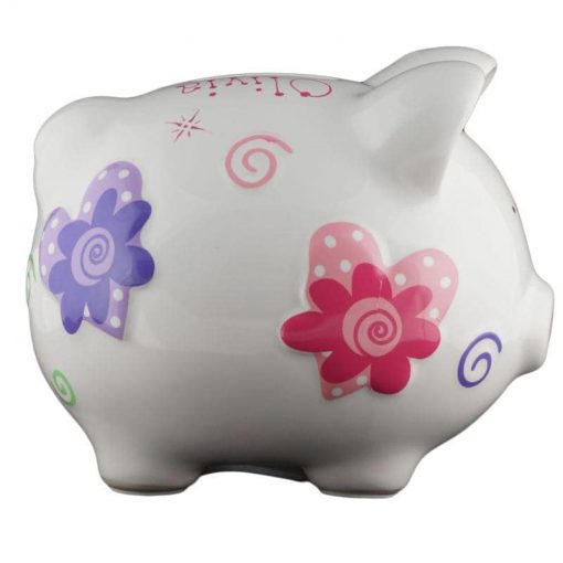 Hearts Piggy Bank - Small