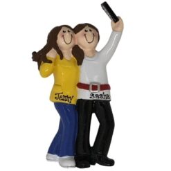 Selfie BFF Personalized Ornament