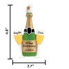 Cheers Champagne Personalized Christmas Ornament