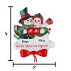 Snow Couple First Christmas Personalized Ornament