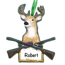Deer Hunting Personalized Christmas Ornament
