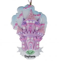 Princess Castle Personalized Christmas Ornament