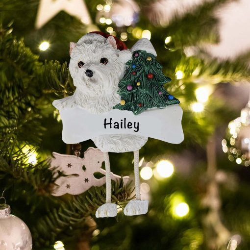 Personalized Westie Christmas Ornament