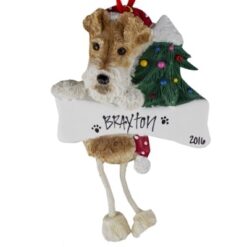Wirefox Terrier Christmas Ornament