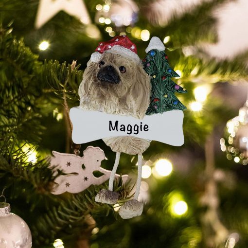 Personalized Pekingese Christmas Ornament