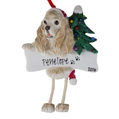 Cocker Spaniel (Parti) Christmas Ornament