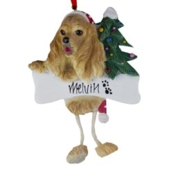 Cocker Spaniel (Blonde) Christmas Ornament