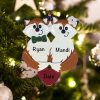 Personalized Fox Couple Christmas Ornament