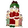 Christmas Pajama Family of 5 Personalized Christmas Ornament