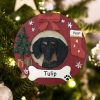 Personalized Dachshund Christmas Ornament