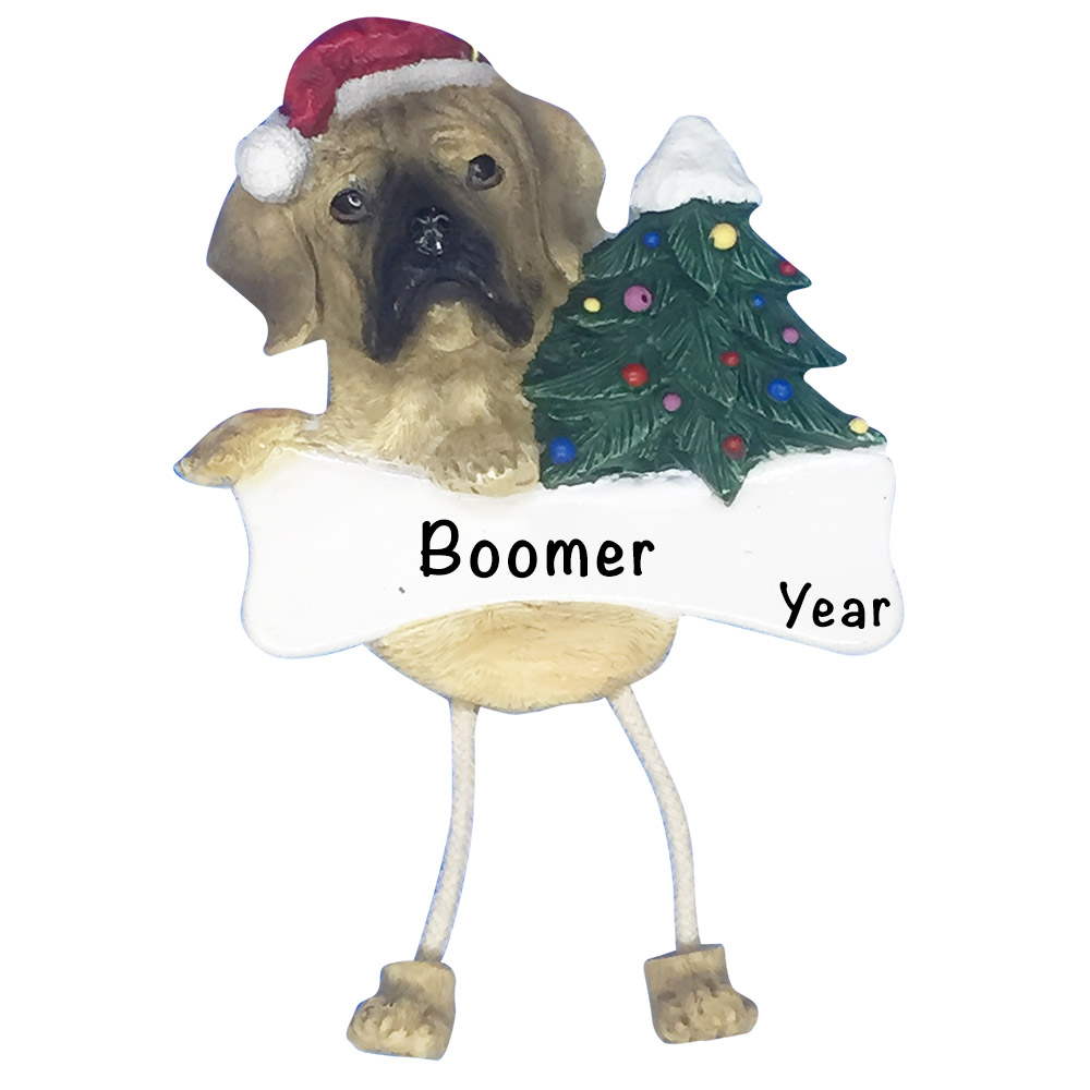 Puggle Dog Personalized Christmas Ornament