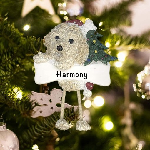 Personalized Cockapoo Christmas Ornament
