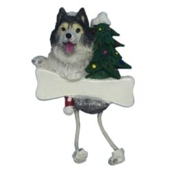 Siberian Husky Personalized Christmas Ornament