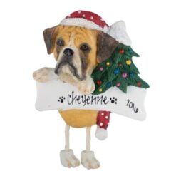 Boxer (Fawn, Uncropped) Christmas Ornament