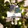 Personalized Brindle Greyhound Christmas Ornament