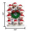 Christmas Window Family of 10 Personalized Christmas Ornament