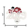 2019 Snow Couple Personalized Christmas Ornament