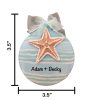 Starfish on Disc Personalized Christmas Ornament