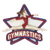 Gymnastics Star Personalized Christmas Ornament - Blank