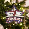Personalized Gymnastics Star Christmas Ornament