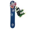 Snowboard with Boots Personalized Christmas Ornament - Blank