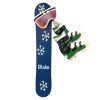 Snowboard with Boots Personalized Christmas Ornament