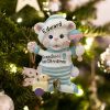 Personalized Grandsons First Christmas Christmas Ornament