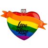Love Is Love Gay Personalized Christmas Ornament - Blank