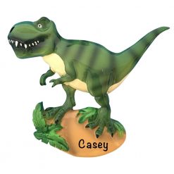 T-Rex Dinosaur Personalized Christmas Ornament
