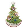 Christmas Tree Family of 3 Personalized Christmas Ornament