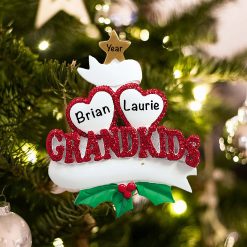 Personalized Grandkids 2 Christmas Ornament