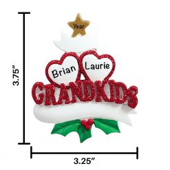 Two Grandkids Christmas Ornament