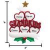 Five Grandkids Personalized Christmas Ornament