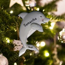 Personalized Dolphin Christmas Ornament