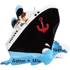 Cruise Couple Personalized Christmas Ornament