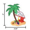 Island Oasis Beach Personalized Christmas Ornament