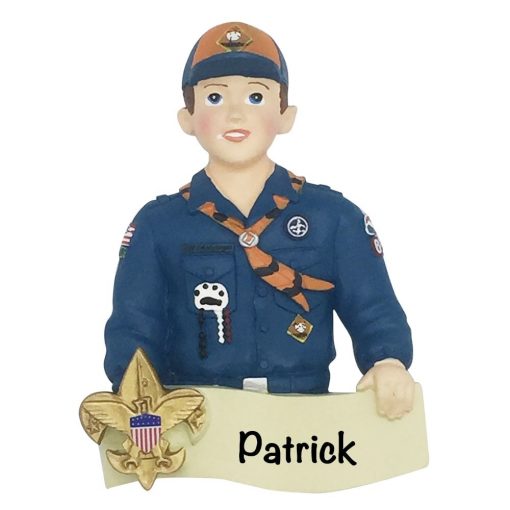 Boy Scout Cub Scout Personalized Christmas Ornament