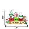 Gnomes Family of 3 Personalized Christmas Ornament