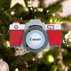 Personalized Photographer Camera Christmas Ornament