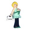 Expecting Blonde Woman with Purse Personalized Christmas Ornament