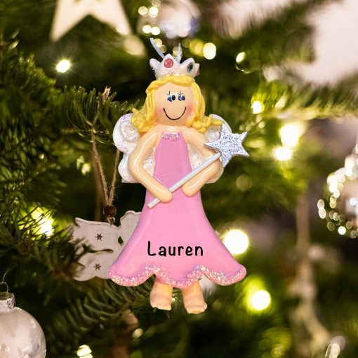 Personalized Princes Fairy Blonde Christmas Ornament