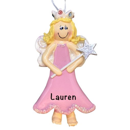 Princess Fairy Blonde Personalized Christmas Ornament