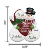 Our First Xmas Together Snow Couple Personalized Christmas Ornament