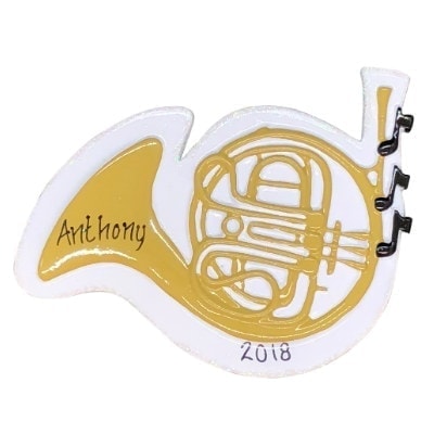 French Horn Personalized Ornament