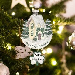 Personalized Irish House Christmas Ornament