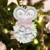Personalized Mr and Mrs Wedding Bells Christmas Ornament